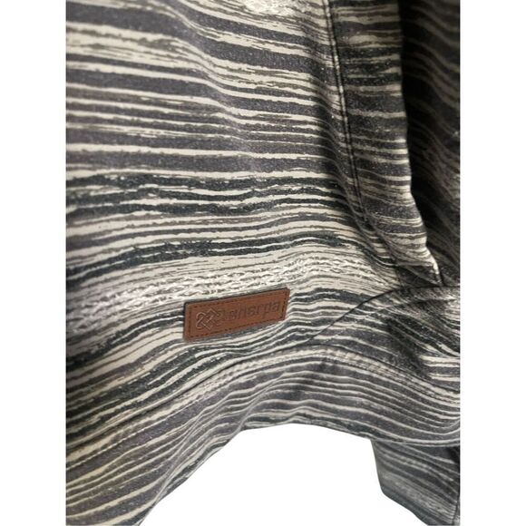 Sherpa Adventure Gear Womens Gray Striped Sustainable Zip Up Hoodie Size Large - Picture 4 of 8